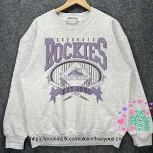 Vintage Colorado Rockies Baseball Sweatshirt Retro MLB Rockies Unisex Shirt tee